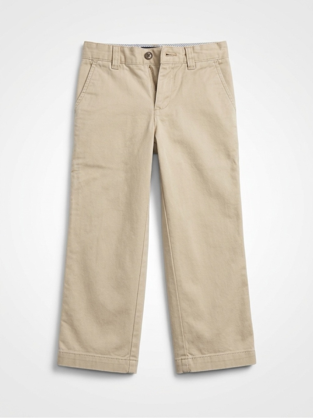Tommy Hilfiger Boys Beige Khaki Straight Chino Pants